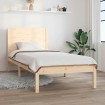 Estructura de cama madera maciza de pino 100x200 cm