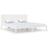 Estructura de cama madera maciza blanco Supe King 180x200