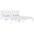 Estructura de cama madera maciza blanco Supe King 180x200