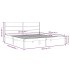 Estructura de cama madera maciza blanco Supe King 180x200