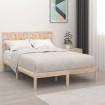 Estructura de cama madera maciza 120x190 cm