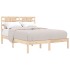 Estructura de cama madera maciza 120x190