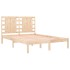 Estructura de cama madera maciza 120x190