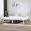 Estructura de cama madera maciza de pino blanco 200x200 cm