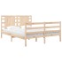 Estructura de cama madera maciza de pino 120x190