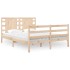 Estructura de cama madera maciza de pino 135x190