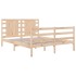 Estructura de cama madera maciza de pino 135x190