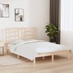 Estructura de cama madera maciza de pino 140x190 cm