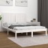 Estructura de cama madera maciza de pino blanco 135x190