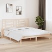 Estructura de cama madera maciza 180x200 cm