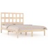 Estructura de cama madera maciza de pino 120x200