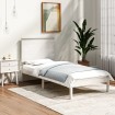 Estructura de cama madera maciza de pino blanca 90x200 cm