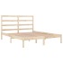 Estructura de cama de matrimonio madera maciza 135x190