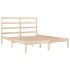 Estructura de cama de madera maciza de pino 160x200