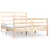 Estructura de cama madera maciza de pino 135x190