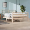 Estructura de cama de madera maciza de pino 160x200 cm