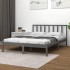 Estructura de cama madera maciza de pino gris 120x200