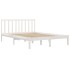 Estructura de cama madera maciza pino blanco 120x190