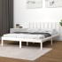 Estructura de cama madera maciza pino blanco 120x190