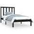 Estructura de cama madera maciza de pino negro 75x190