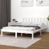 Estructura de cama de madera maciza de pino blanco 160x200