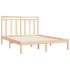 Estructura de cama madera maciza 120x190