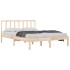 Estructura de cama madera maciza de pino 135x190