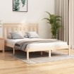 Estructura de cama de madera maciza de pino 160x200 cm