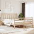 Estructura de cama madera maciza 140x200