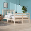 Estructura de cama madera maciza 120x200 cm