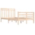 Estructura de cama madera maciza 120x200