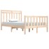 Estructura de cama madera maciza 120x190