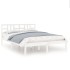 Estructura de cama madera maciza blanco Supe King 180x200