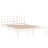 Estructura de cama madera maciza blanco Supe King 180x200