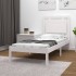 Estructura de cama madera maciza de pino blanca 100x200