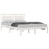 Estructura de cama madera maciza blanco Supe King 180x200