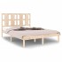 Estructura de cama madera maciza 120x190