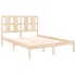 Estructura de cama madera maciza 120x190