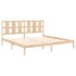 Estructura de cama madera maciza 180x200