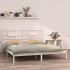 Estructura de cama madera maciza blanco Supe King 180x200