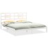 Estructura de cama madera maciza blanco Supe King 180x200