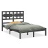 Estructura de cama madera maciza de pino gris 120x200