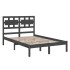 Estructura de cama madera maciza de pino gris 120x200