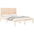 Estructura de cama madera maciza de pino 140x190