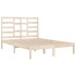 Estructura de cama madera maciza 120x190