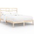 Estructura de cama madera maciza de pino 120x200