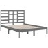 Estructura de cama madera maciza de pino gris 120x200