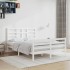 Estructura de cama madera maciza de pino blanca 120x200