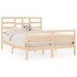 Estructura de cama madera maciza 140x190