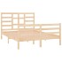 Estructura de cama madera maciza 140x190